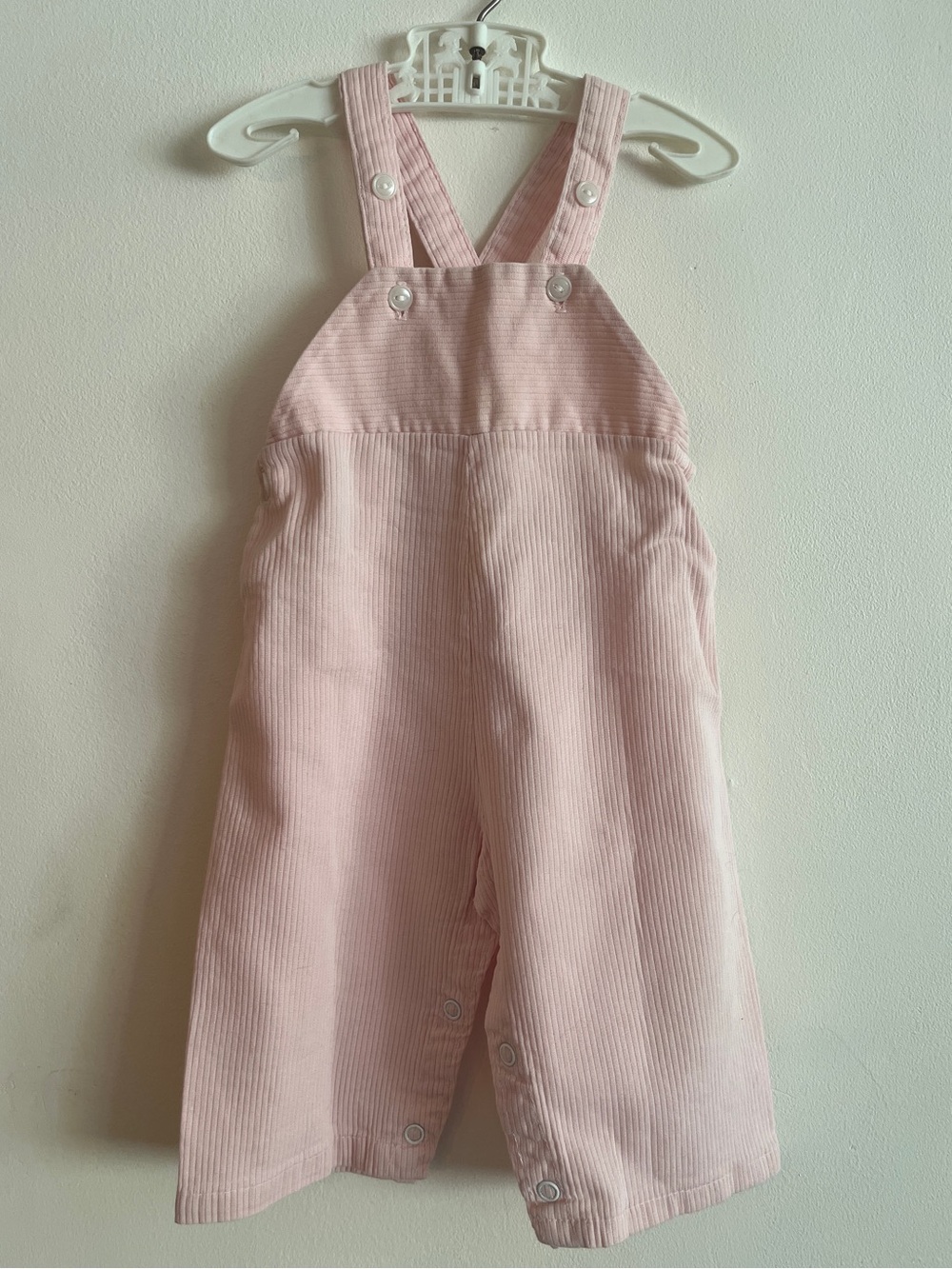 1960’s Handmade Children’s Light Pink Overalls with Adjustable Straps